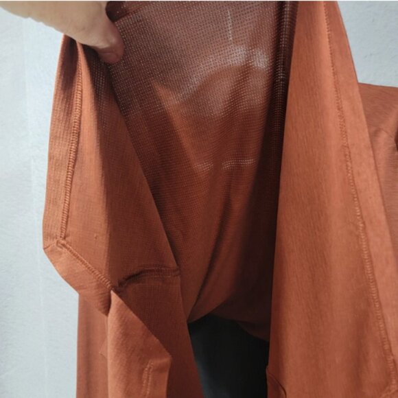 Lululemon Fast Free Tech Shirt Mens XL Athletic Reflective Rust Long Sleeve - Picture 8 of 14